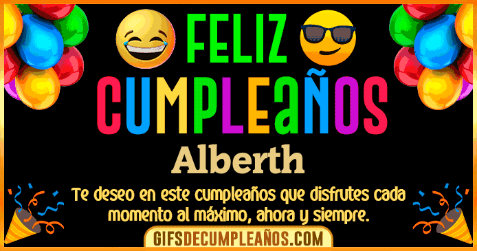 Feliz Cumpleaños Alberth